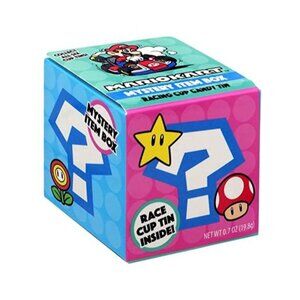 Mario Kart Mystery Racing Cup Candy Tin 0.7oz Blind‑Box Candy in Collectible Tin